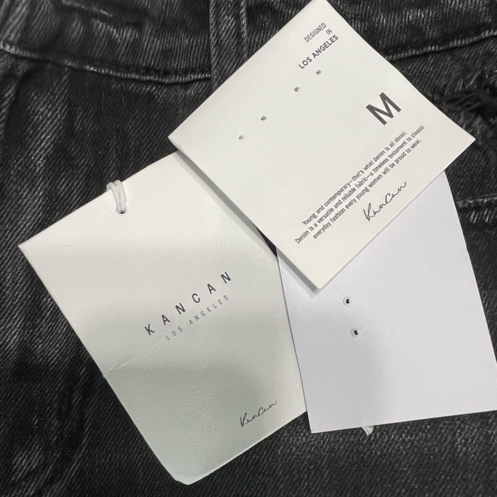 KanCan Black Distressed Shorts